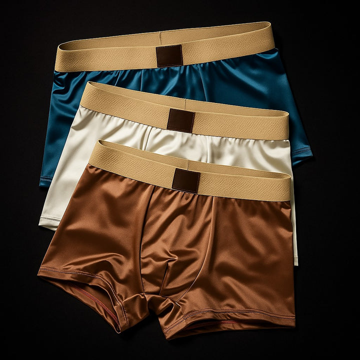 Men’s Premium Satin Boxer Briefs - Heston Manor
