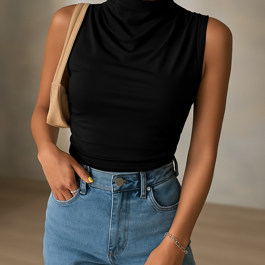 Ruched Sleeveless Tank - HESTON MANOR