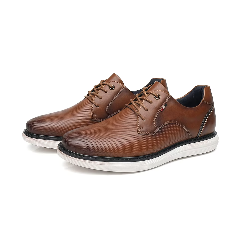Breathable Leather Oxford - HESTON MANOR