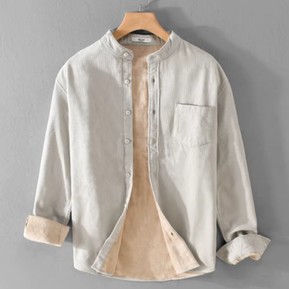 Men’s Lined Corduroy Utility Shirt Jacket