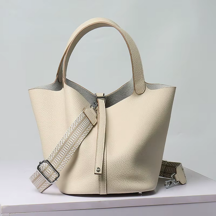 Textured Sheepskin Handbag - HESTON MANOR