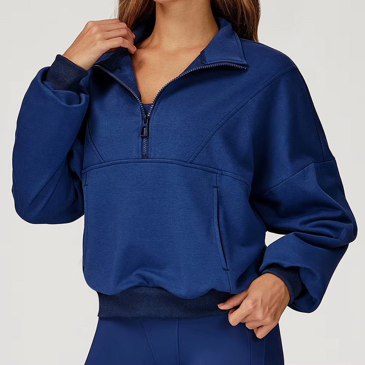 Women’s Half-Zip Long Sleeve Athletic Top