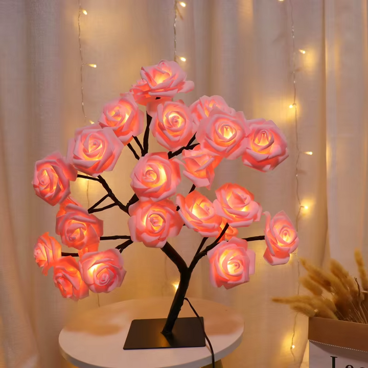 Light-Up Soft Glow Rose Tree Lamp