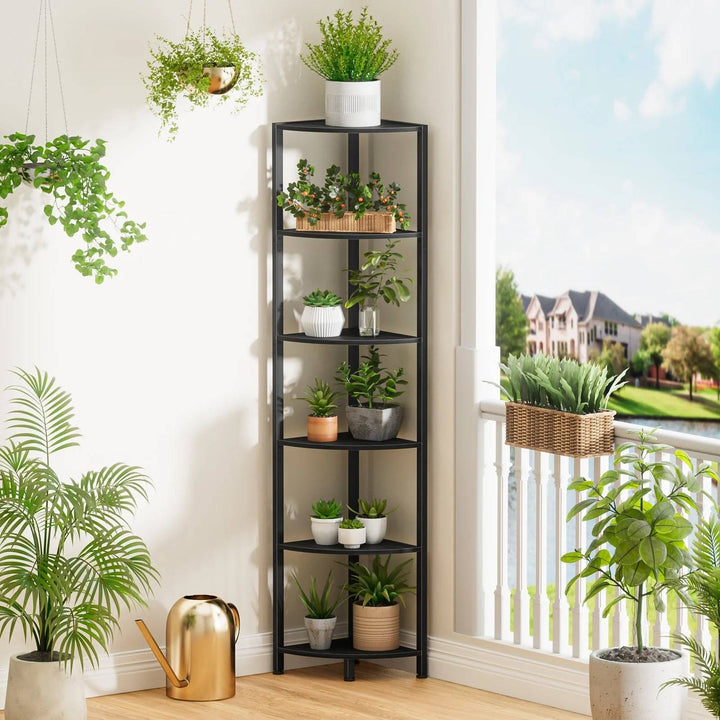 6-Tier Space Saving Bookshelf for Living Room, Bedroom, Office, Bathroom