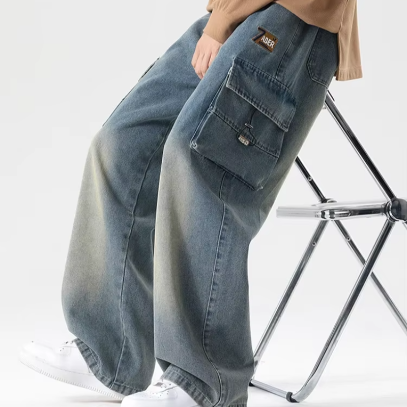 Large Pocket Cargo Jeans - HESTON MANOR