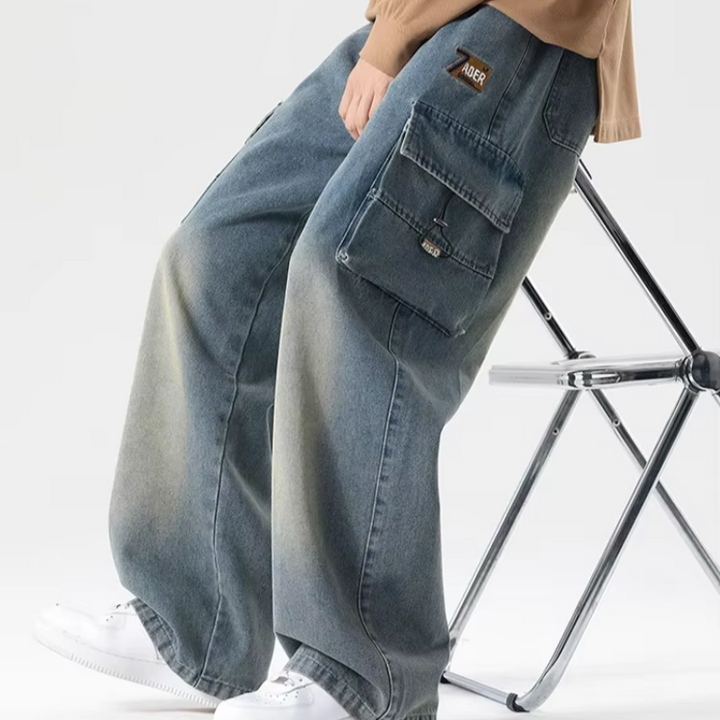 Large Pocket Cargo Jeans - HESTON MANOR