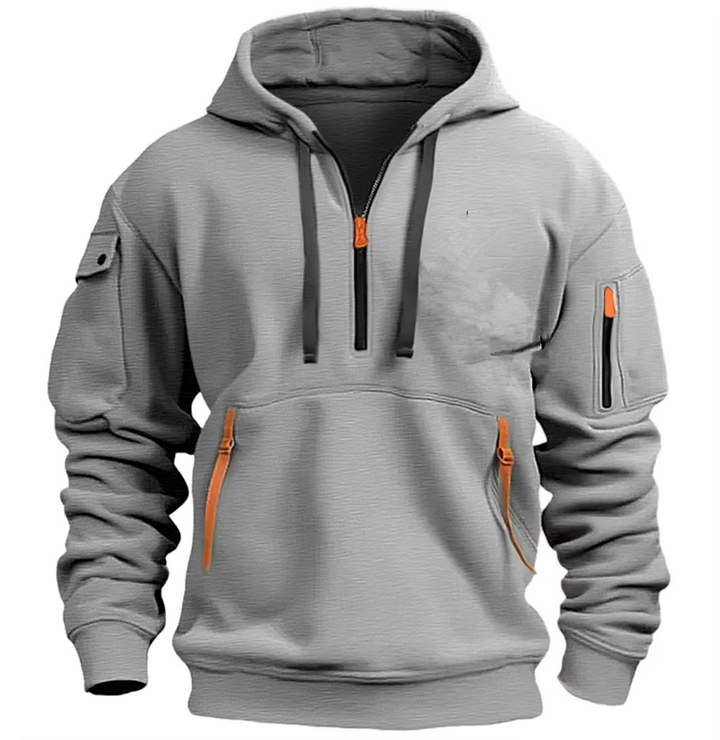 Men’s Utility Half-Zip Hooded Sweatshirt
