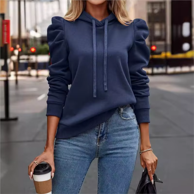 Ruffle Sleeve Hoodie - HESTON MANOR