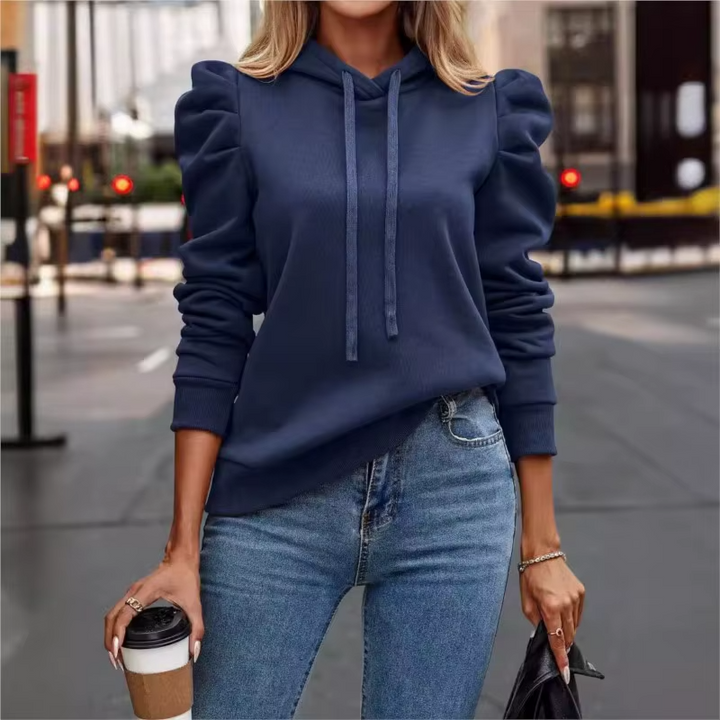 Ruffle Sleeve Hoodie - HESTON MANOR